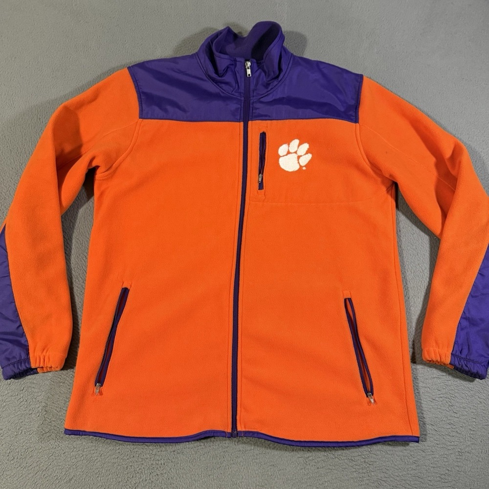 Clemson Tigers Genuine Stuff Orange &‎ Purple Acc Jacket Unisex Size Medium NWOT